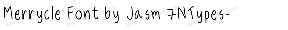 Merrycle Font by Jasm 7NTypes字体转换